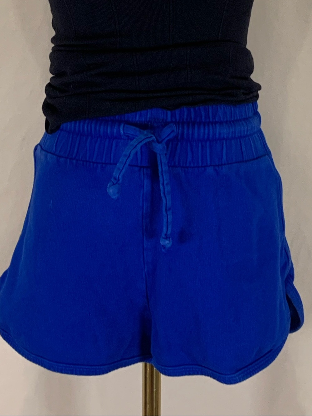 Year Of Ours Royal Blue Sweat Shorts XS Drawstring